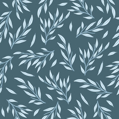 Naklejka premium Abstract floral seamless pattern. Vector design for paper, cover, fabric, interior decor.