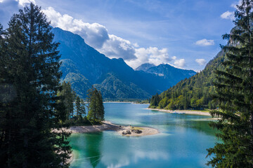 Fototapeta na wymiar Lago del Predil. Italy