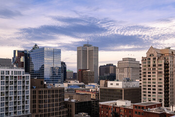 Views of Downtown of Montreal Quebec
