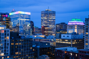 Views of Downtown of Montreal Quebec