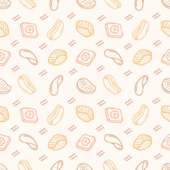 food seamless pattern template