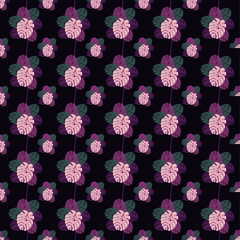 seamless pattern with leaves