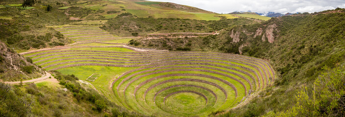 Inca farming terrace near Moray, Peru - obrazy, fototapety, plakaty
