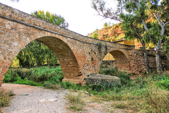 Old Stone Bridge over Tuejar River