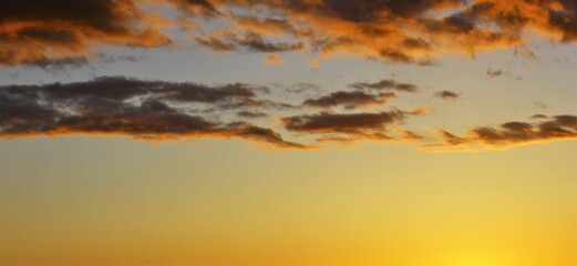 Evening sky during sunset