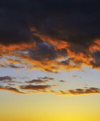 Evening sky during sunset