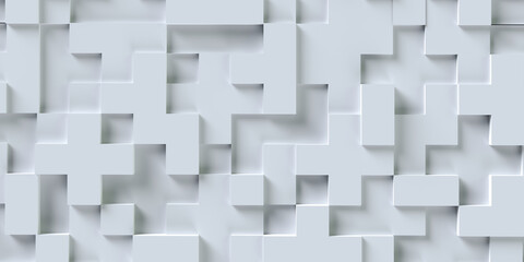 white volumes as background and texture. Background for video and television studio