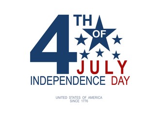 Fototapeta na wymiar 4th of July, USA Independence Day