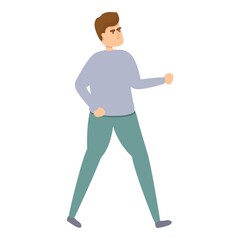 Evacuation icon. Cartoon of Evacuation vector icon for web design isolated on white background