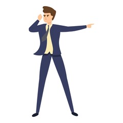 Call help evacuation icon. Cartoon of Call help evacuation vector icon for web design isolated on white background