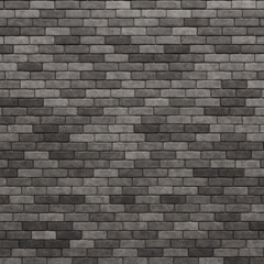 Grey brick wall texture background. 3D rendered.