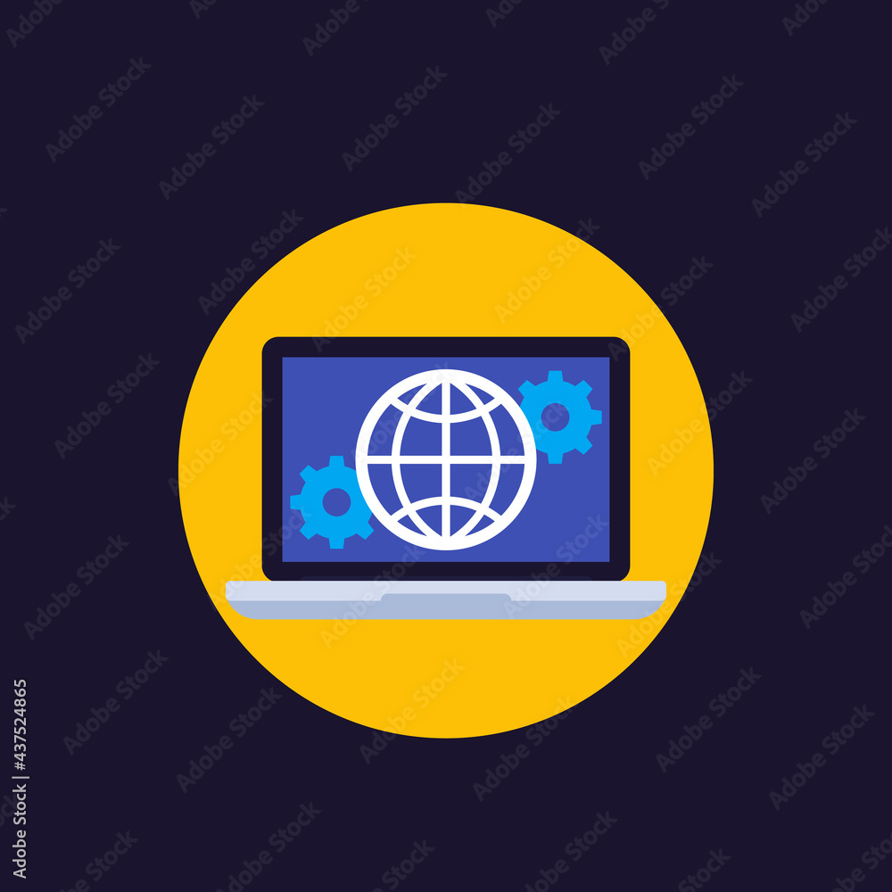Poster global settings, network connection configuration icon