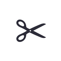 scissors vector icon on white