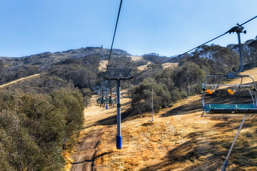 SM Thredbo chair lift trees