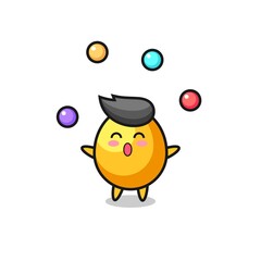 the golden egg circus cartoon juggling a ball
