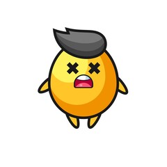 the dead golden egg mascot character