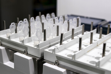Obraz premium Test tubes in the laboratory in which PCR tests are done for the determination of coronavirus
