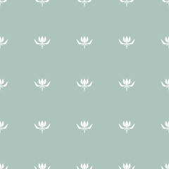 Seamless ilang-ilang flower pattern. Ornate romantic ornament.