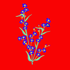 Forget-me-not flower bouquet.