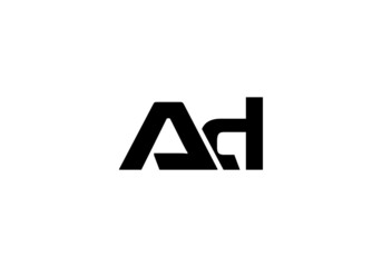 Obraz premium this is a latter AD logo icon