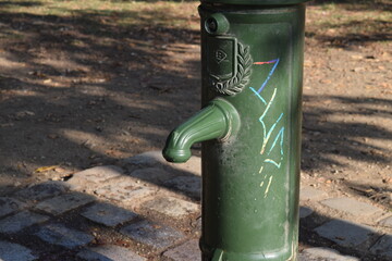 Fontaine de jardin public eau 