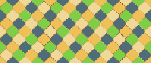 Ramadan Kareem Islamic Decoration. Seamless Moroccan Design Seamless Moroccan