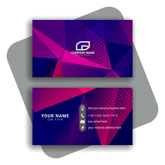 colorful modern business card design