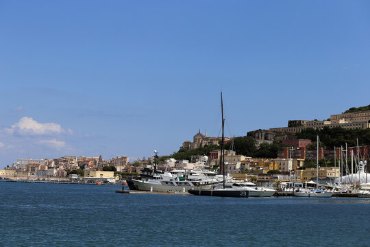 Gaeta, Italy - The town and port seen from Caboto waterfront