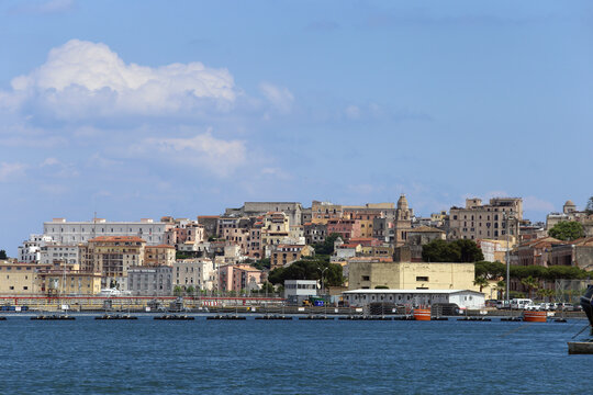 Gaeta, Italy - The town and port seen from Caboto waterfront