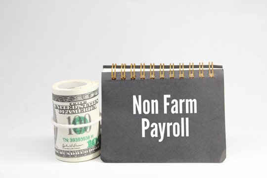 the concept of non -farm pay. Selective focus.