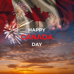Holiday card for Canada day