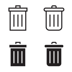 Trash can icon