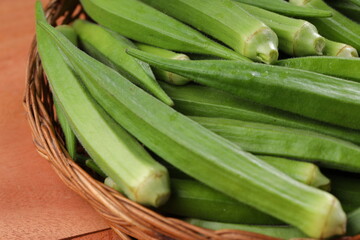 Fototapeta premium Lady's finger or Okra