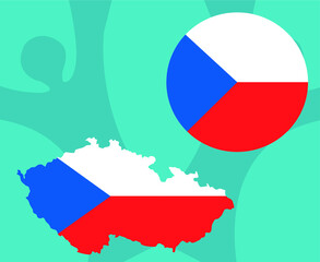 European football 2020 teams.European soccer final.Czech map