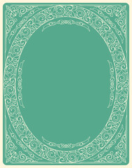 Decorative ornate monochrome retro design background