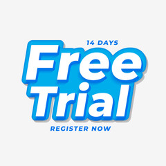 14 days free trial background design
