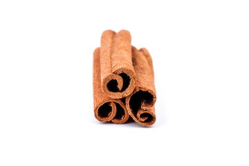 Cinnamon sticks, isolated on white background