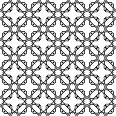 Seamless oriental arabesque pattern. Mosaic tiles boho  ethnic design in vector  Indian or Arabic motifs.