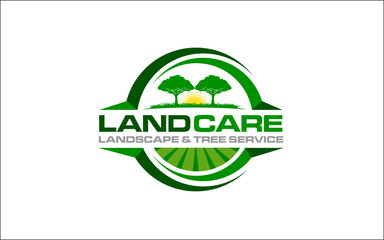 Illustration vector graphic of lawn care, landscape, grass concept logo design template-10