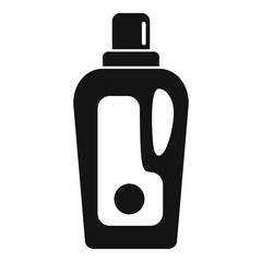 Softener care bottle icon, simple style