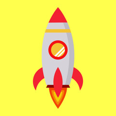 Graphic vector illustration of rocket for your design