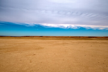 Fototapeta na wymiar Clouds, blue Sky, Eye of Africa