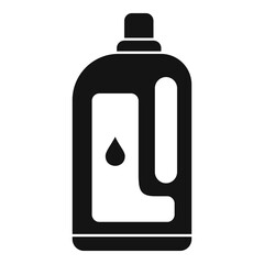 Softener clean bottle icon, simple style