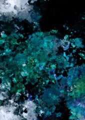 幻想的な水色の水彩テクスチャ背景