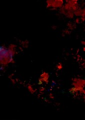 暗闇に光る赤い血の幻想的なテクスチャ背景
