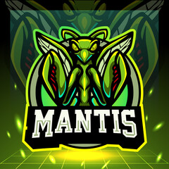 Mantis mascot. esport logo design