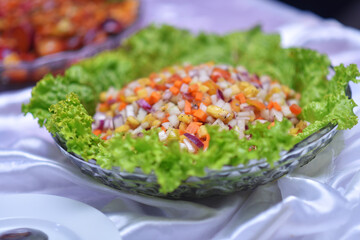 Food decoration - Wedding menu 