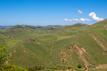 Fototapeta premium Beautiful landscape on mountain with nice sky