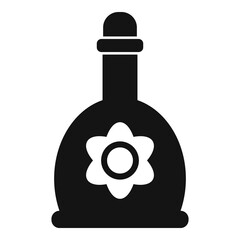 Essential oils bottle icon, simple style