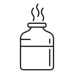 Fototapeta premium Essential oils hot icon, outline style